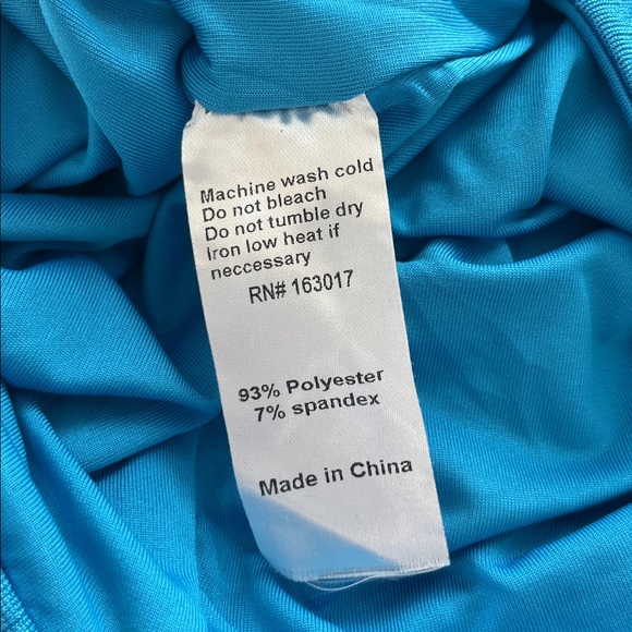 PRINCESS POLLY Blue Halter Neck Bodycon Mini Dress - Picture 6 of 6